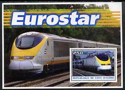 Ivory Coast 2003 Eurostar perf m/sheet unmounted mint