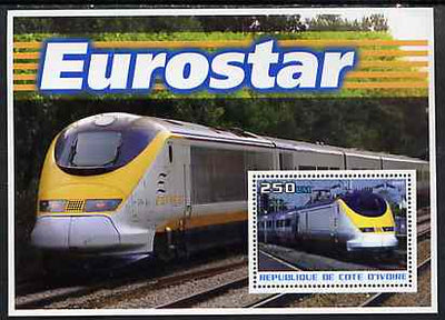 Ivory Coast 2003 Eurostar perf m/sheet unmounted mint