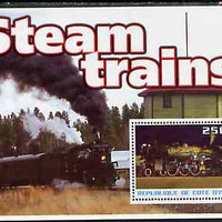 Ivory Coast 2003 Steam Trains #1 perf m/sheet unmounted mint