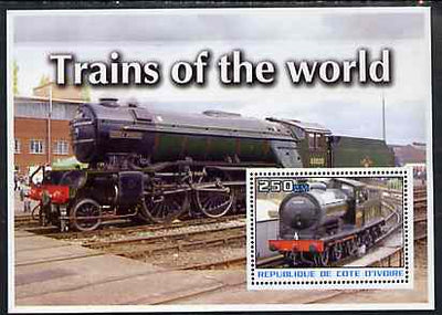 Ivory Coast 2003 Trains of the World #2 perf m/sheet unmounted mint