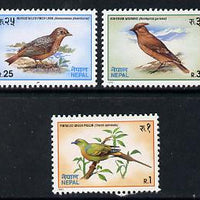 Nepal 1992 Birds set of 3 unmounted mint, SG 540-42*