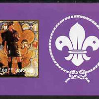 Chakasia 2000 Scouts (with Scout Badge by Norman Rockwell) rouletted m/sheet unmounted mint