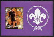 Chakasia 2000 Scouts (with Scout Badge by Norman Rockwell) rouletted m/sheet unmounted mint