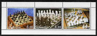 Chakasia 2000 Chess perf sheetlet containing 3 values unmounted mint