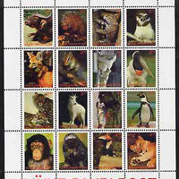 Estonia (Vaike-Pakri) 2001 ? Fauna of the World perf sheetlet containing 16 values unmounted mint