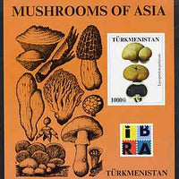 Turkmenistan 1999 Mushrooms of Asia #1 imperf m/sheet with IBRA imprint unmounted mint