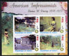 Guinea - Conakry 2003 American Impressionists - Thomas W Dewing imperf sheetlet containing set of 4 values each with Rotary Logo unmounted mint