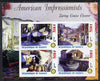 Guinea - Conakry 2003 American Impressionists - Zaring Louise Eleanor imperf sheetlet containing set of 4 values each with Rotary Logo unmounted mint