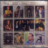 Buriatia Republic 2000 Sting imperf sheetlet containing 12 values printed on metallic foil unmounted mint