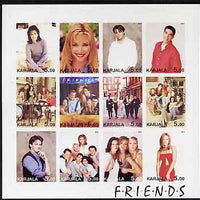 Karjala Republic 2001 Friends (TV Series) imperf sheetlet containing 12 values unmounted mint