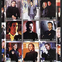 Kalmikia Republic 2002 La Femme Nikita - Roy Dupuis imperf sheetlet containing 9 values unmounted mint