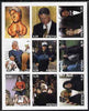 Abkhazia 2000 Bill Clinton imperf sheetlet containing 9 values unmounted mint