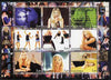 Kalmikia Republic 2002 La Femme Nikita - Peta Wilson perf sheetlet containing 9 values unmounted mint