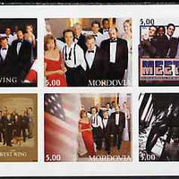 Mordovia Republic 2002 The West Wing imperf sheetlet containing 6 values unmounted mint