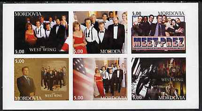 Mordovia Republic 2002 The West Wing imperf sheetlet containing 6 values unmounted mint
