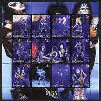 Kalmikia Republic 2003 Kiss perf sheetlet containing 12 values unmounted mint