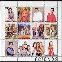 Karjala Republic 2001 Friends (TV Series) perf sheetlet containing 12 values unmounted mint
