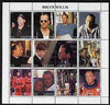 Adigey Republic 2000 Bruce Willis perf sheetlet containing 12 values unmounted mint