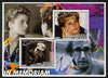 Somalia 2001 In Memoriam - Princess Diana & Walt Disney #03 perf sheetlet containing 2 values with Ingrid Bergman & Woody Allen in background unmounted mint