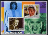 Somalia 2001 In Memoriam - Princess Diana & Walt Disney #11 perf sheetlet containing 2 values with Mick Jagger & Madonna in background unmounted mint