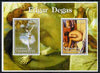 Tadjikistan 2001 Edgar Degas perf sheetlet containing 2 values unmounted mint