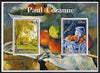 Turkmenistan 2001 Paul Cezanne perf sheetlet containing 2 values unmounted mint