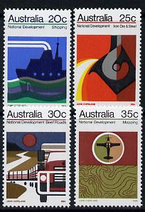 Australia 1973 National Development (Shipping, Iron & Steel, Beef & Mapping) set of 4 unmounted mint, SG 541-44