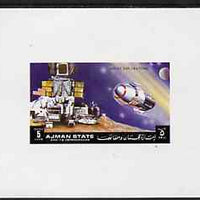 Ajman 1972 Apollo 15 - Moon Buggy 5dh deluxe sheetlet unmounted mint