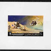 Ajman 1972 Apollo 15 - Moon Landing 10dh deluxe sheetlet unmounted mint