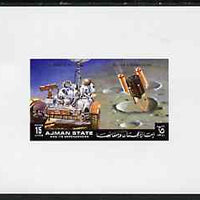 Ajman 1972 Apollo 15 - Moon Rover 15dh deluxe sheetlet unmounted mint