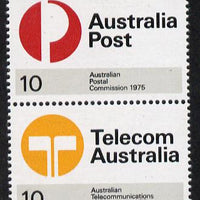 Australia 1975 Postal & Telecommunications se-tenant pair unmounted mint SG 600a