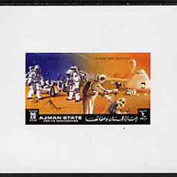 Ajman 1972 Apollo 15 - Scientific Measuring 20dh deluxe sheetlet unmounted mint