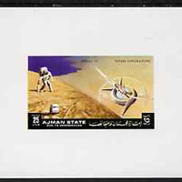 Ajman 1972 Apollo 15 - Space Station 25dh deluxe sheetlet unmounted mint