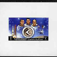 Ajman 1972 Apollo 15 - Astronauts 2r deluxe sheetlet unmounted mint