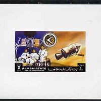 Ajman 1972 Apollo 15 - Crew 3r deluxe sheetlet unmounted mint