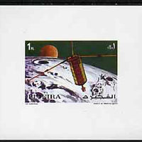 Fujeira 1972 Apollo 15 - Satellite 1r deluxe sheetlet unmounted mint