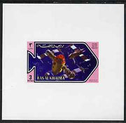 Ras Al Khaima 1971 Space Research - Salyut Project 3r deluxe sheetlet unmounted mint