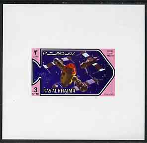 Ras Al Khaima 1971 Space Research - Salyut Project 3r deluxe sheetlet unmounted mint