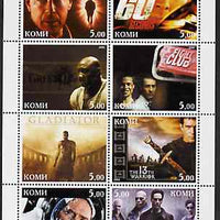 Komi Republic 2001 Film Stars perf sheetlet containing 8 values unmounted mint