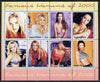 Udmurtia Republic 2000 Famous Women of 2000 #1 perf sheetlet containing 8 values unmounted mint