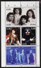 Komi Republic 2001 Queen (Pop Group) perf sheetlet containing 6 values unmounted mint