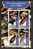 Madagascar 2004 Fungi & Eagles imperf sheetlet containing set of 4 values unmounted mint