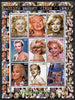 Afghanistan 2000 Marilyn Monroe #2 perf sheetlet containing set of 9 values unmounted mint