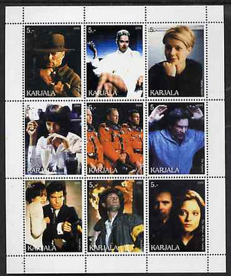 Karjala Republic 2000 Movies Scenes perf sheetlet containing complete set of 9 values unmounted mint
