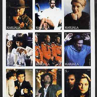 Karjala Republic 2000 Movies Scenes imperf sheetlet containing complete set of 9 values unmounted mint