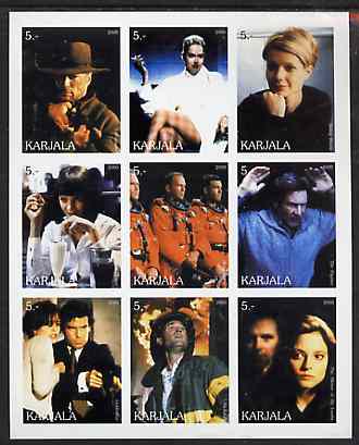 Karjala Republic 2000 Movies Scenes imperf sheetlet containing complete set of 9 values unmounted mint