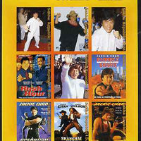 Sakha (Yakutia) Republic 2001 Jackie Chan imperf sheetlet containing complete set of 9 values unmounted mint