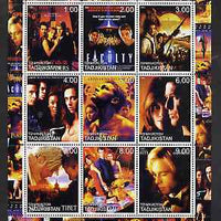 Tadjikistan 2000 Movies Scenes perf sheetlet containing complete set of 9 values unmounted mint