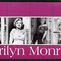 Ingushetia Republic 2003 Marilyn Monroe perf sheetlet containing set of 4 values unmounted mint