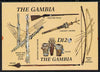 Gambia 1987 Musical Instruments (with Rifle, Bow & Arrows, Spear etc) imperf m/sheet from one of the two Format archive imperf proof sheets, as SG MS 690. NOTE - this item has been selected for a special offer with the price significantly reduced